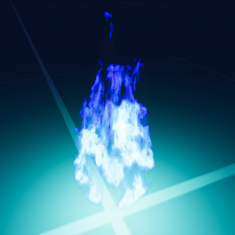 Blue Fire Bolt Particle
