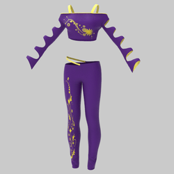 AsymmetricOutfitViolet