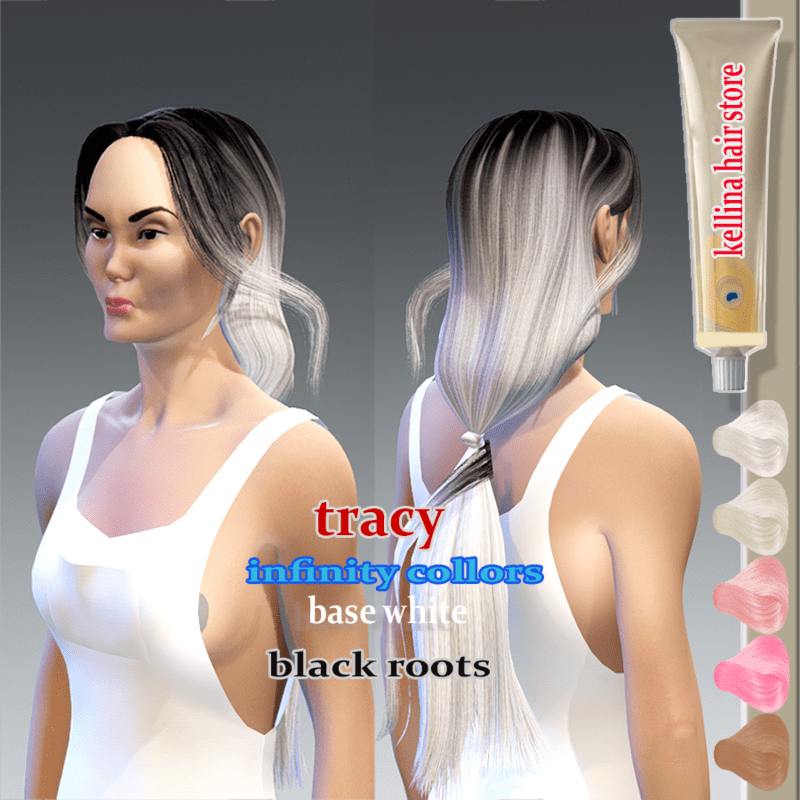 trace -white black roots -infinity collors