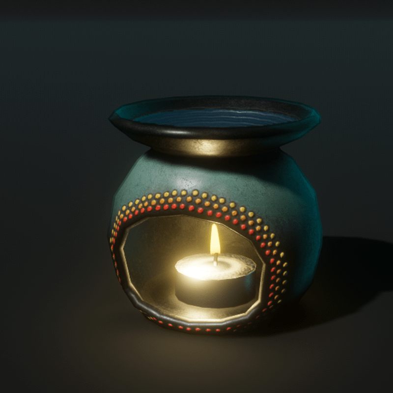 Polygon ~ Oil Burner Lamp