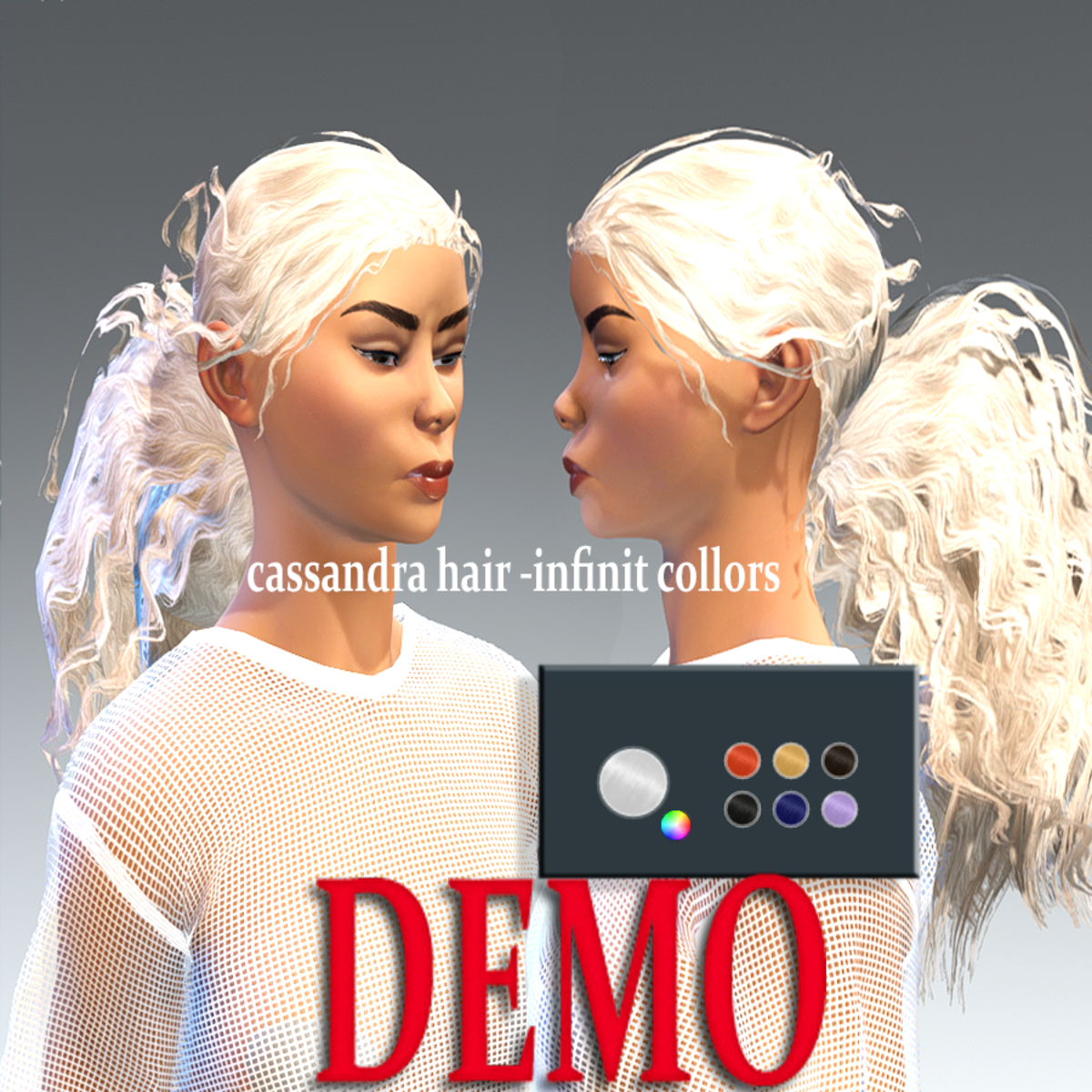 cassandra hair -collor picker demo
