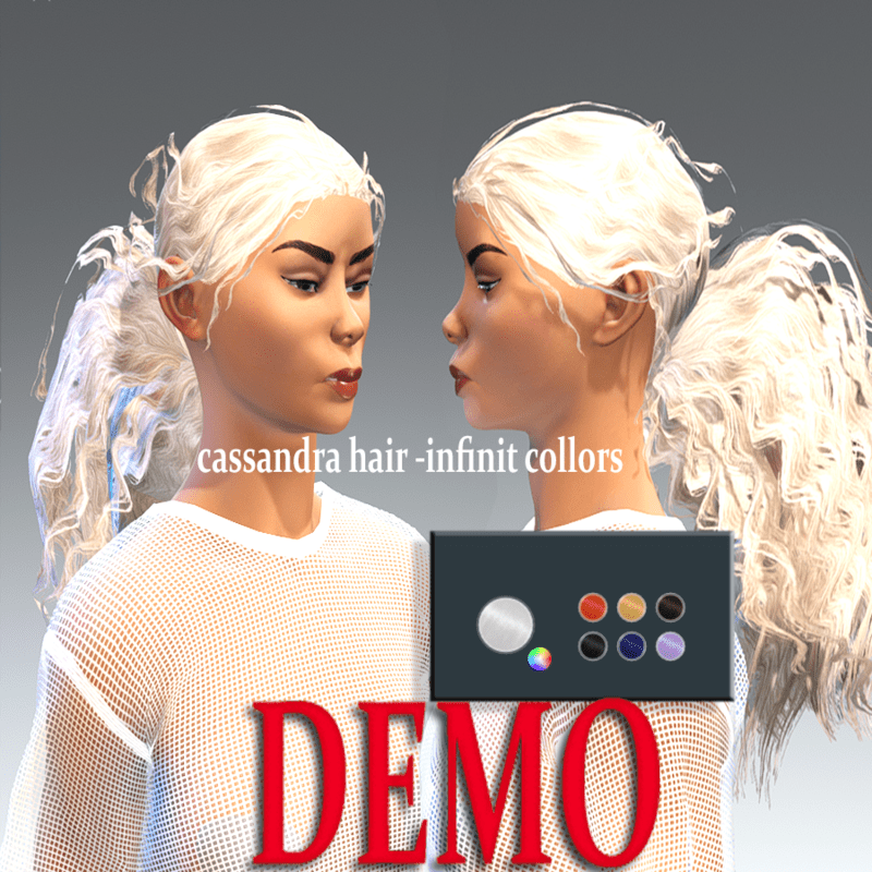 cassandra hair -collor picker demo