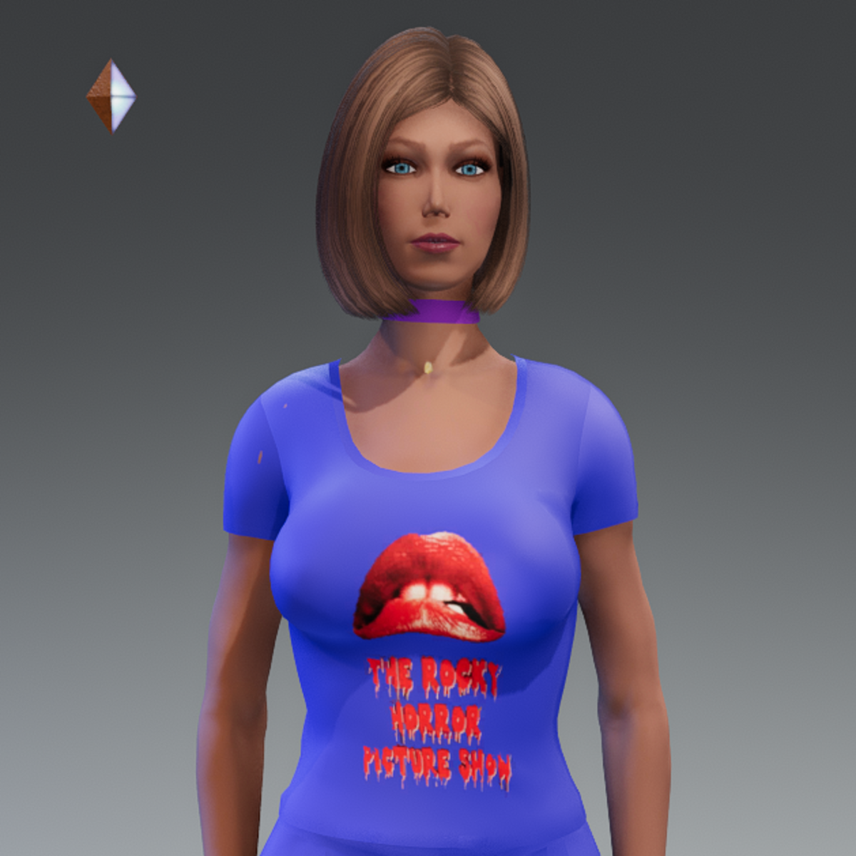 Emissive Purple Choker