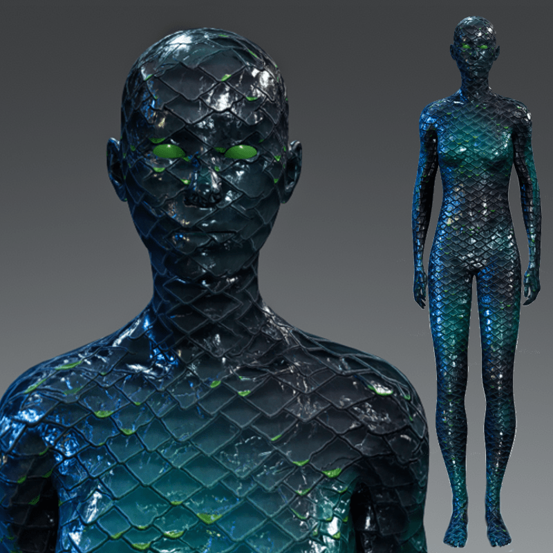 Scaly Space female Avatar 2.0