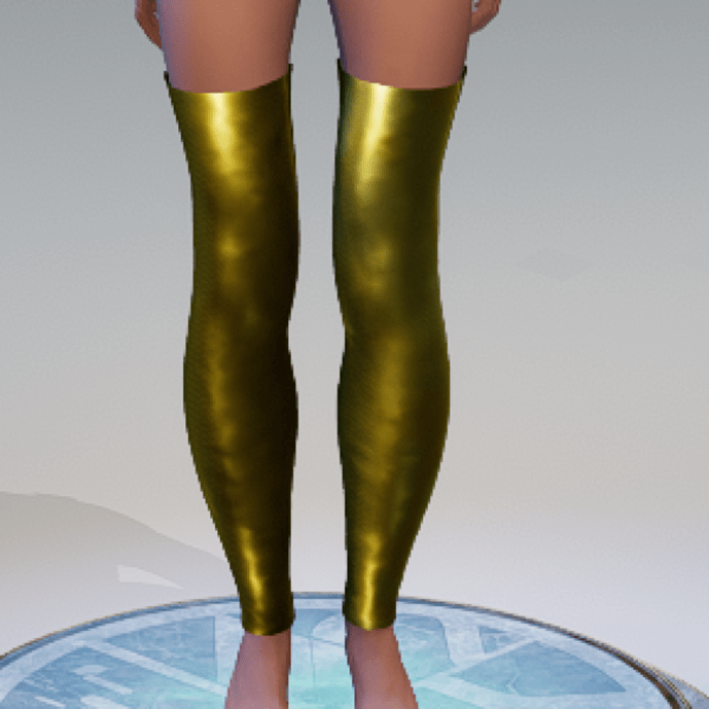 Gold Metallic Leggings