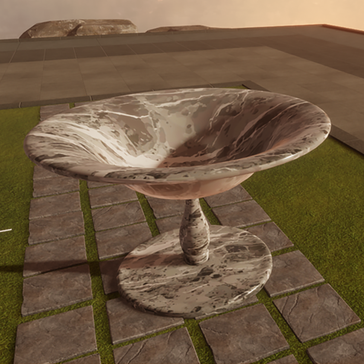 Waterfountain_GreyMarble_