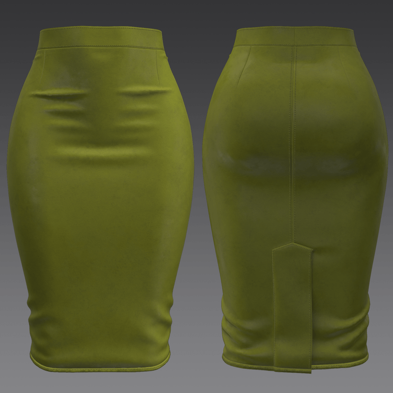 Leather Pencil Skirt