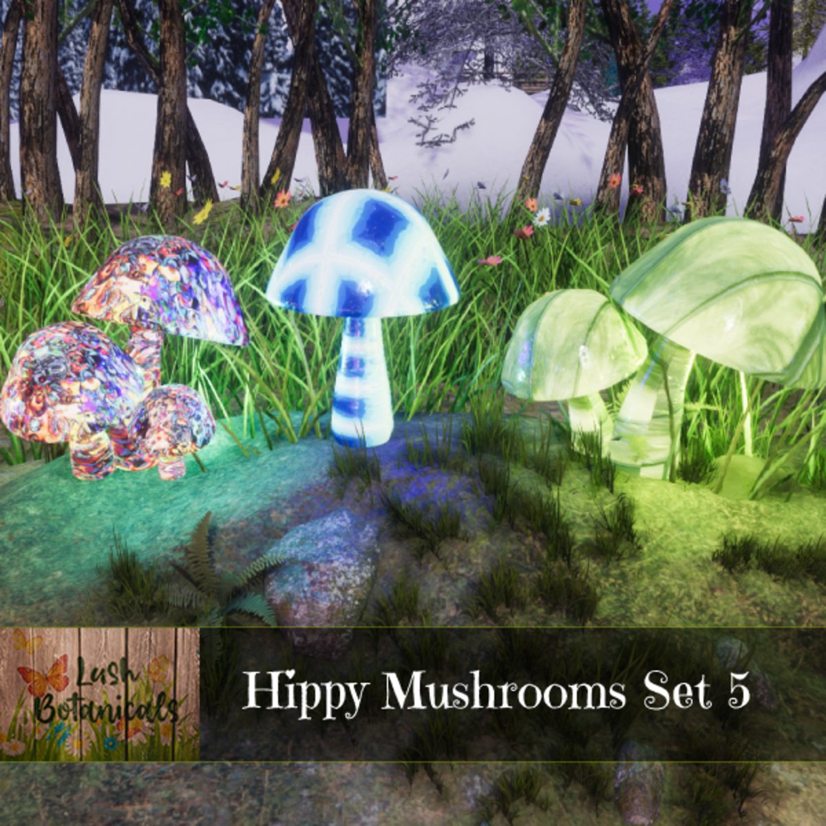 Hippy Mushroom Set 5