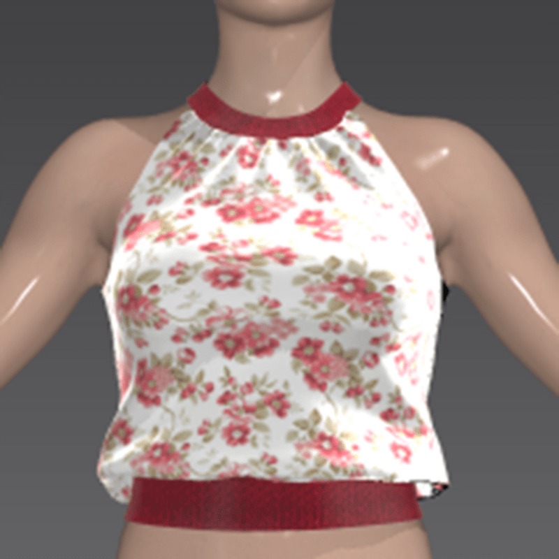 Beautiful Top With Flower Print