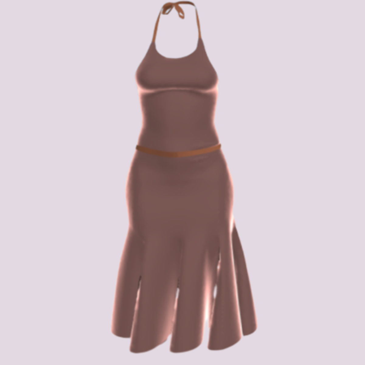 Crabapple Dress with neck tie & belt