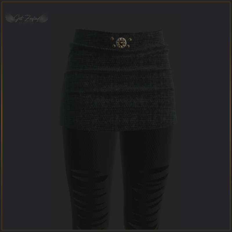 SKIRT WITH LEGGINGS BLACK