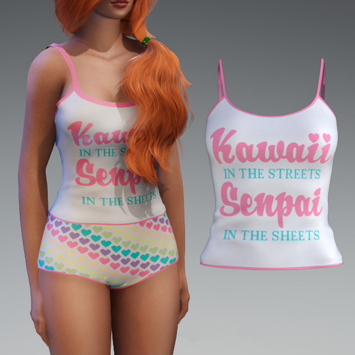 :::LYNX::: Game Girl Pjs - Top