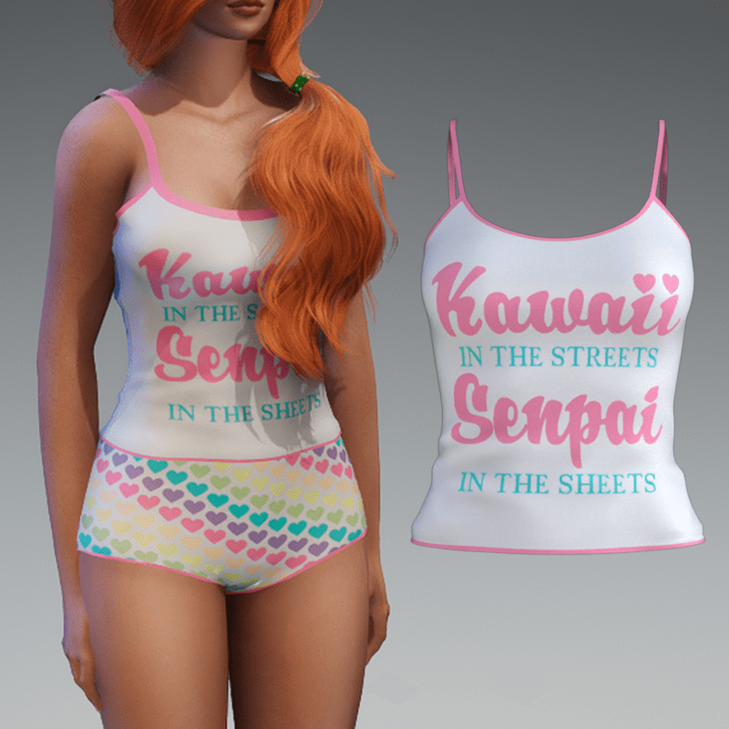 :::LYNX::: Game Girl Pjs - Top