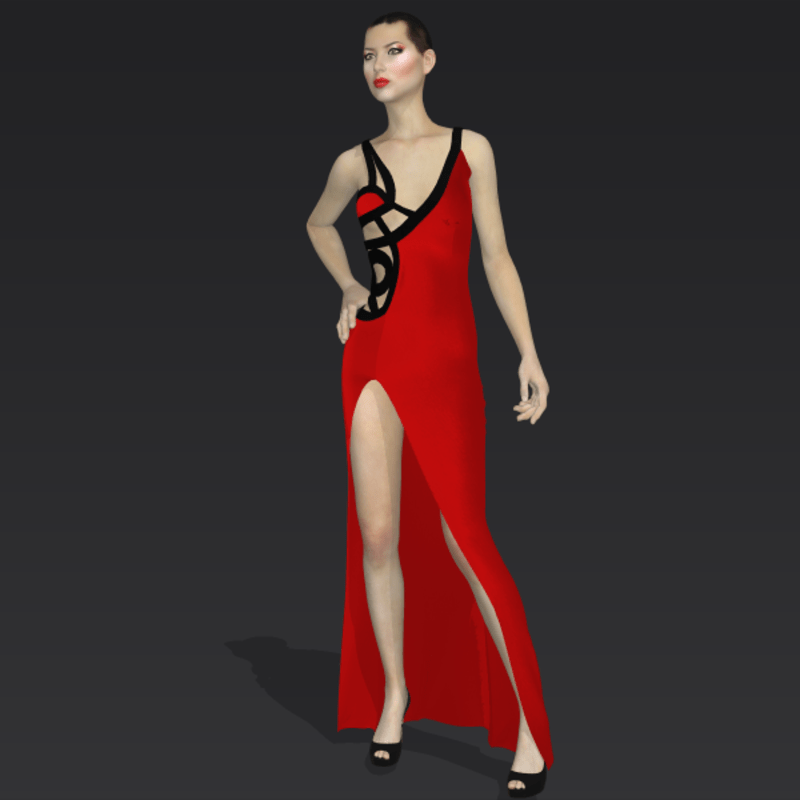 Amida black red "Elisea Carter"