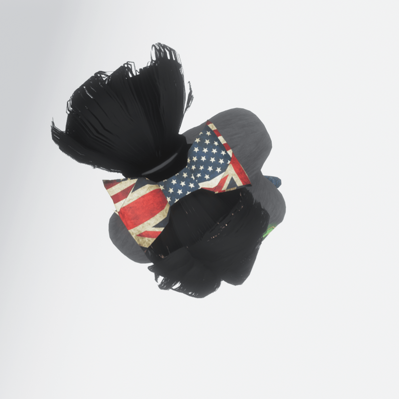 Rebel Flag Hair Bow