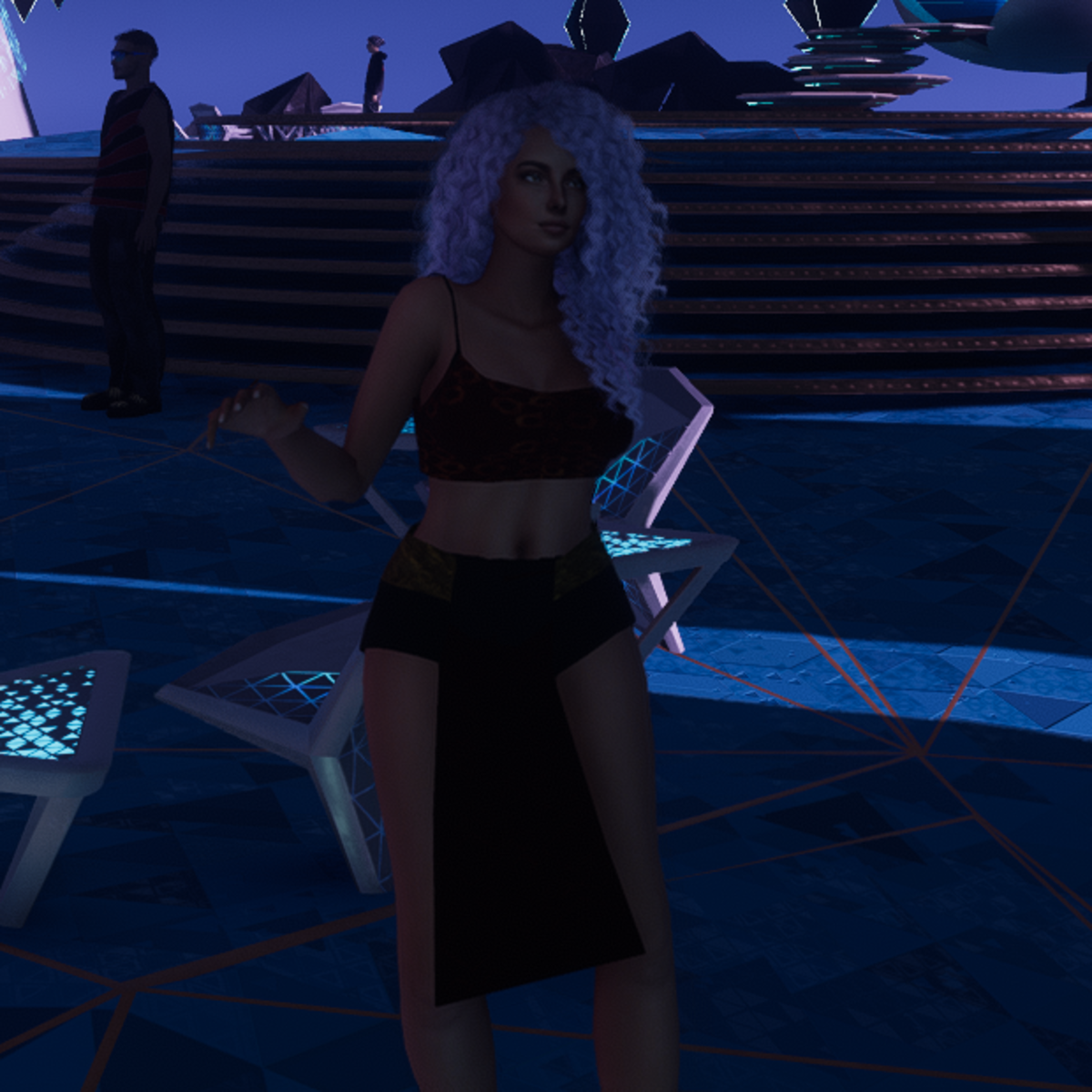 floral velvet crop top