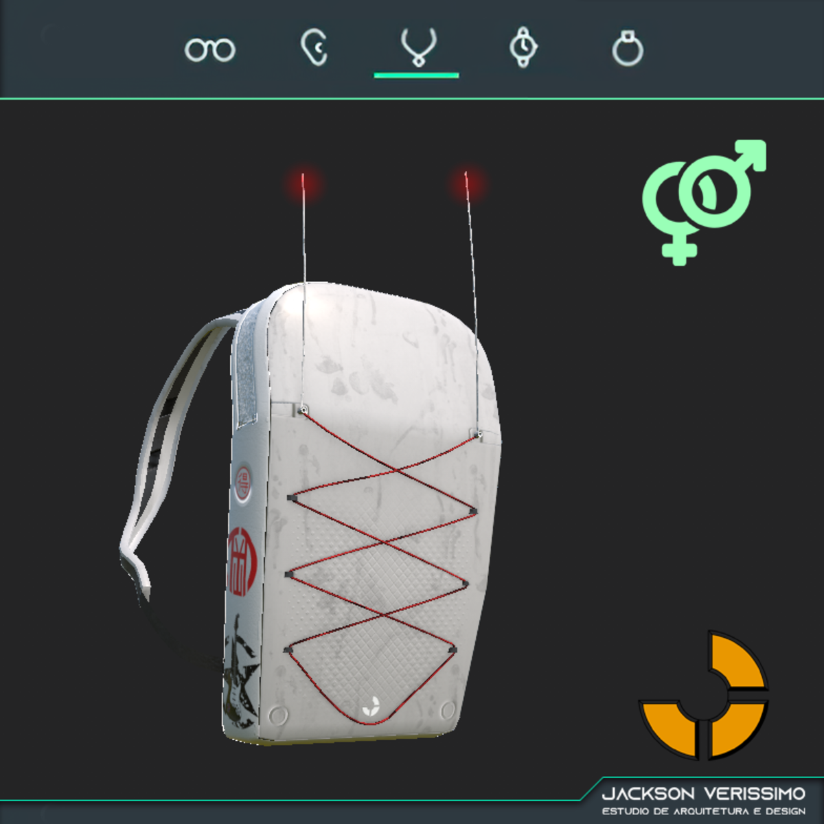 BackPack Minimal White Basic