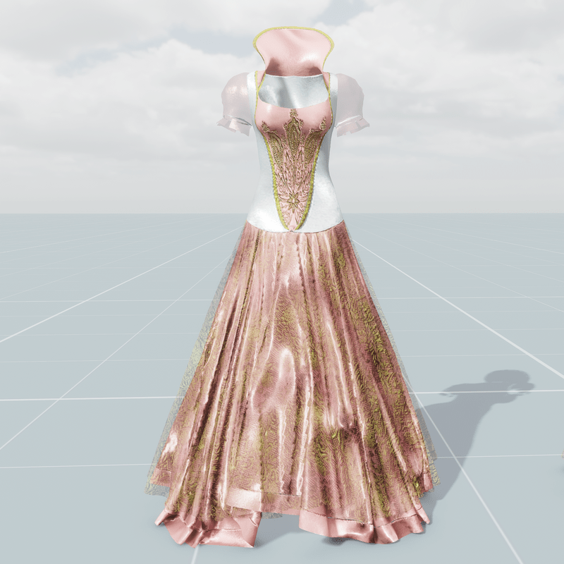 Queen's Dress (Pink White)
