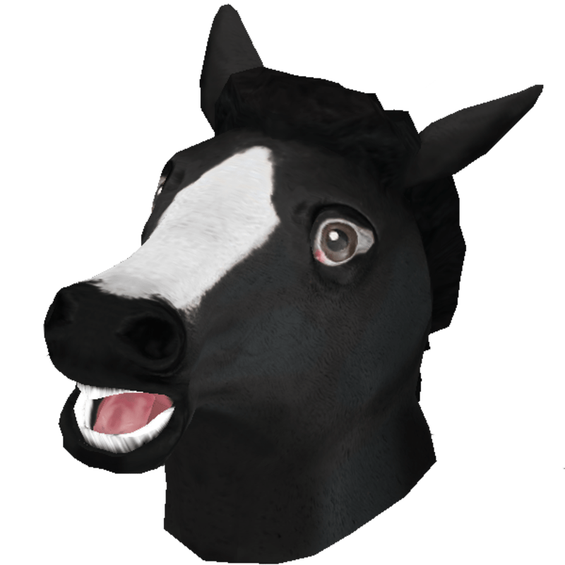 Horse Head (m) color black