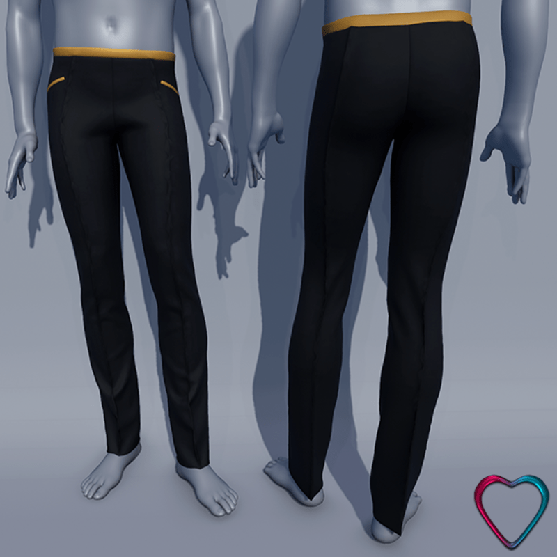 Men Formal Pants - Yellow