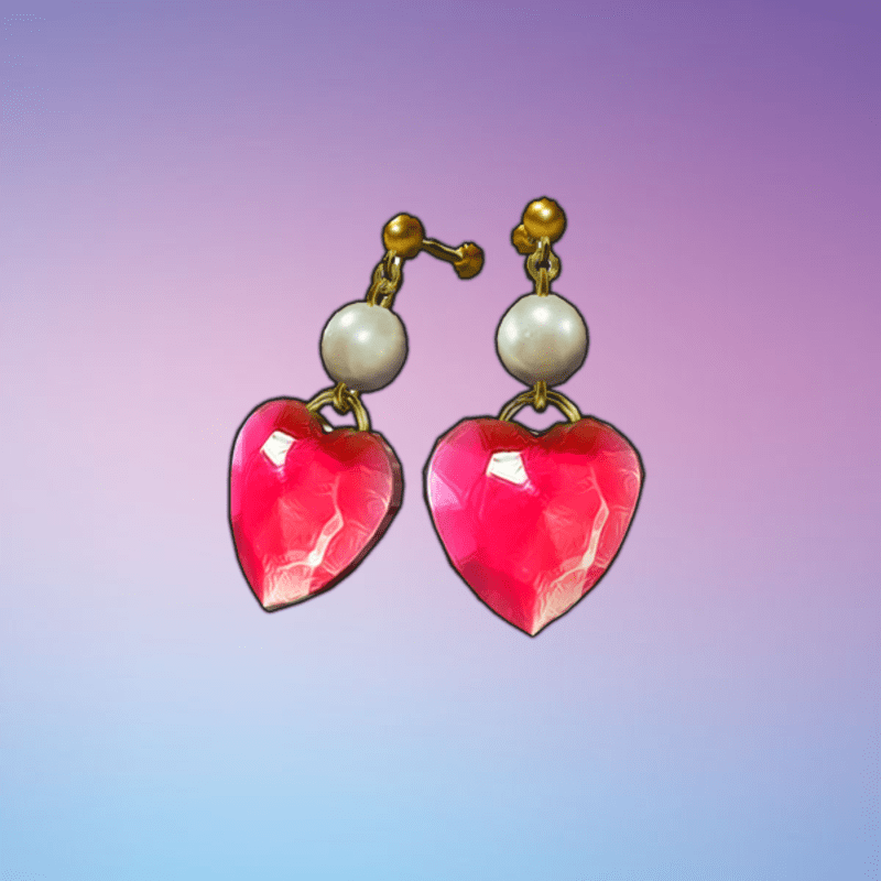 Heart Earrings (Pink)