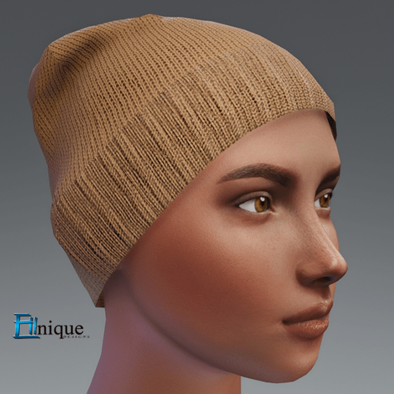 Cream Womens Beanie