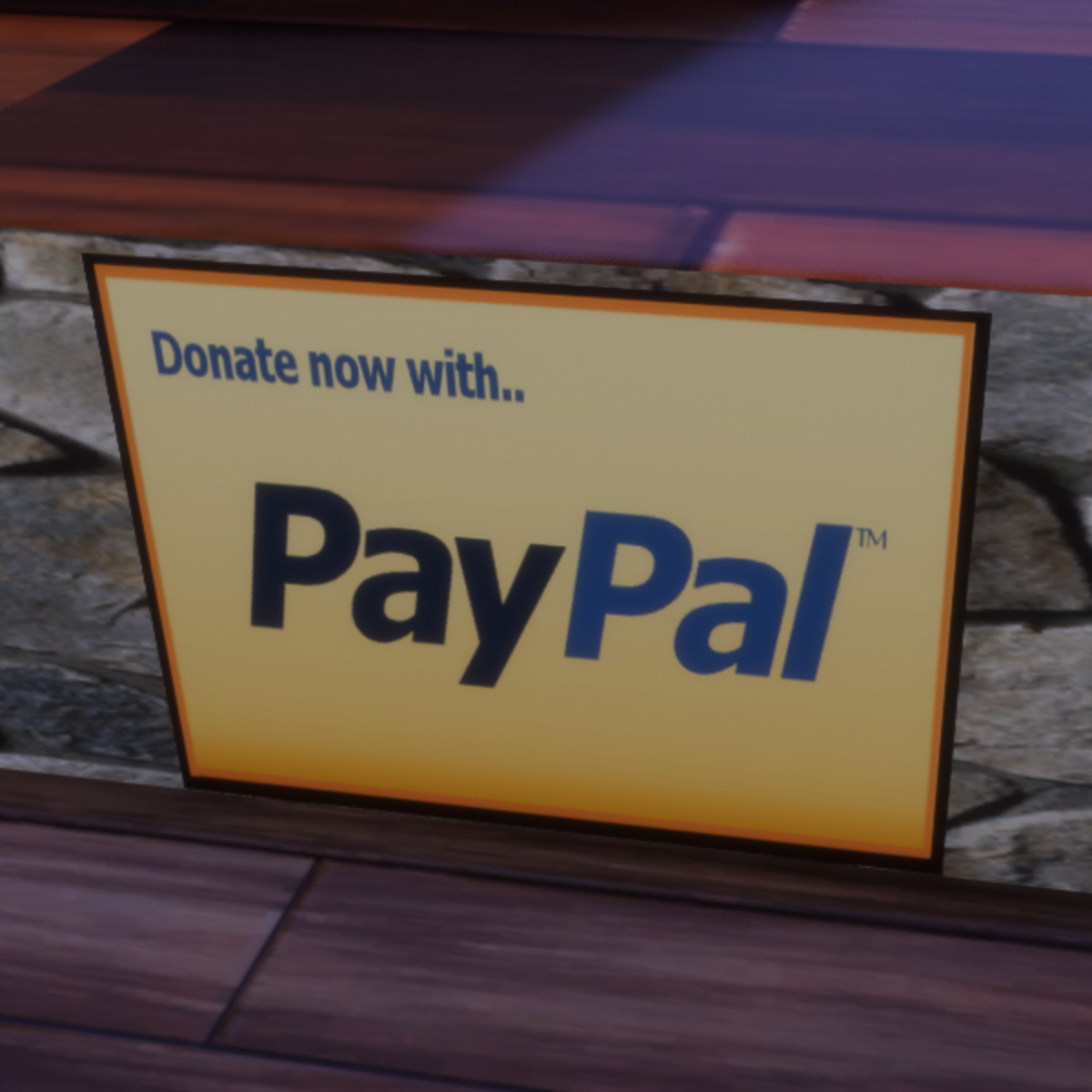 paypal donate sign
