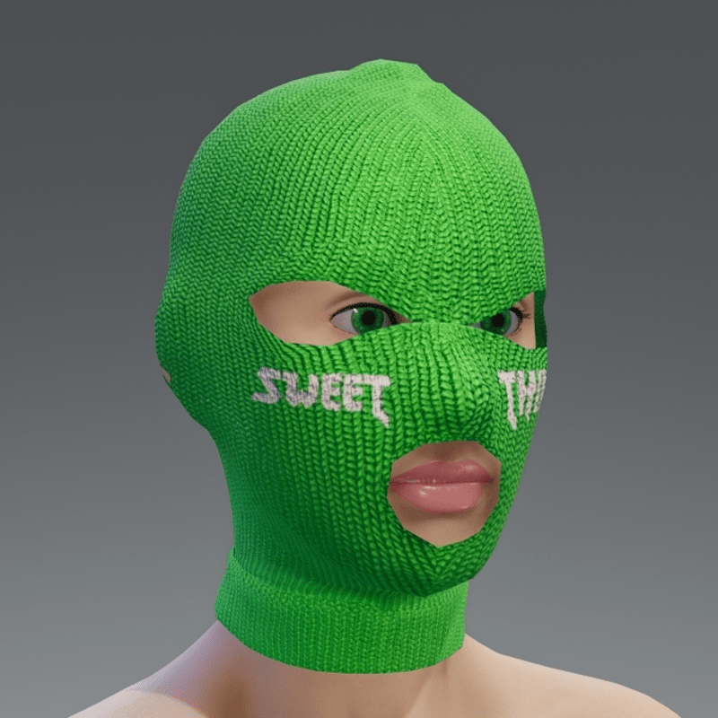 Balaclava - green sweet thing female