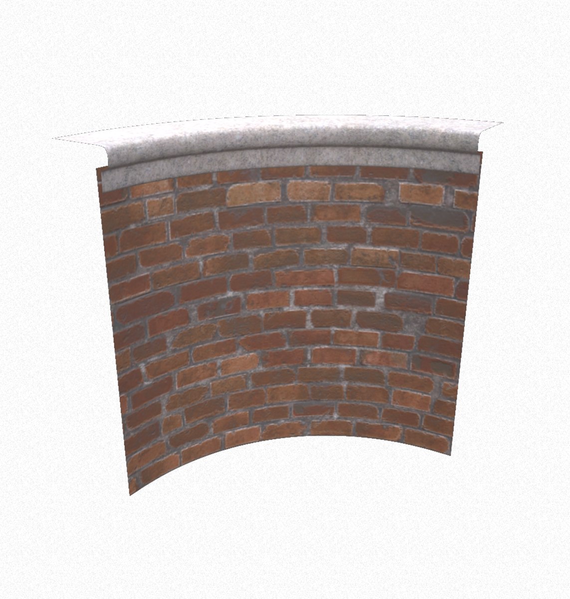 Brick Wall Kit Curved Wall