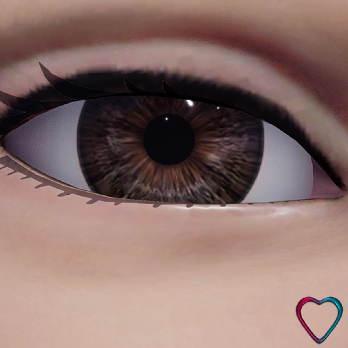 Lifelike Women Eyes - Deep Brown