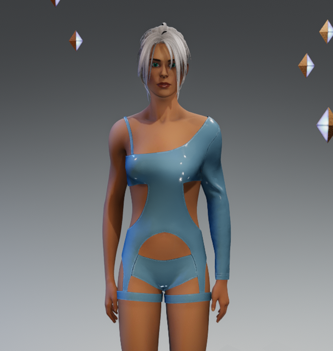 Costume futuristic club style - BLUE