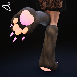 Cat Paw Boots - Brown Tabby [Rainbow Emissive]