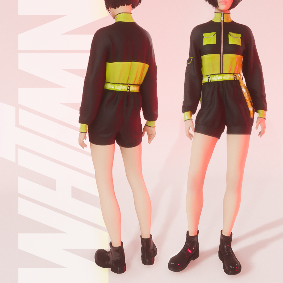 V.to.B Jumpsuit Green F