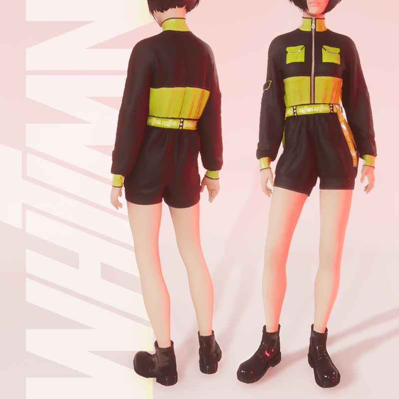 V.to.B Jumpsuit Green F