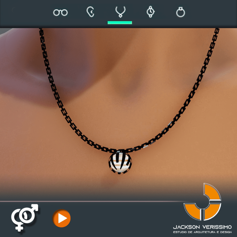 Cosmic Necklace- Black Jupiter