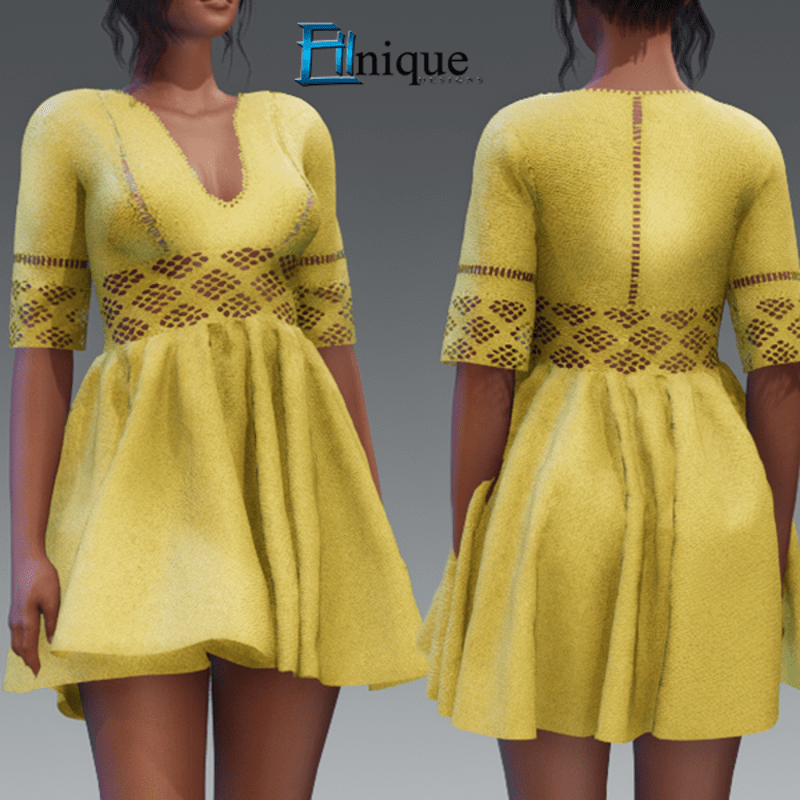 Daisy Yellow Dress