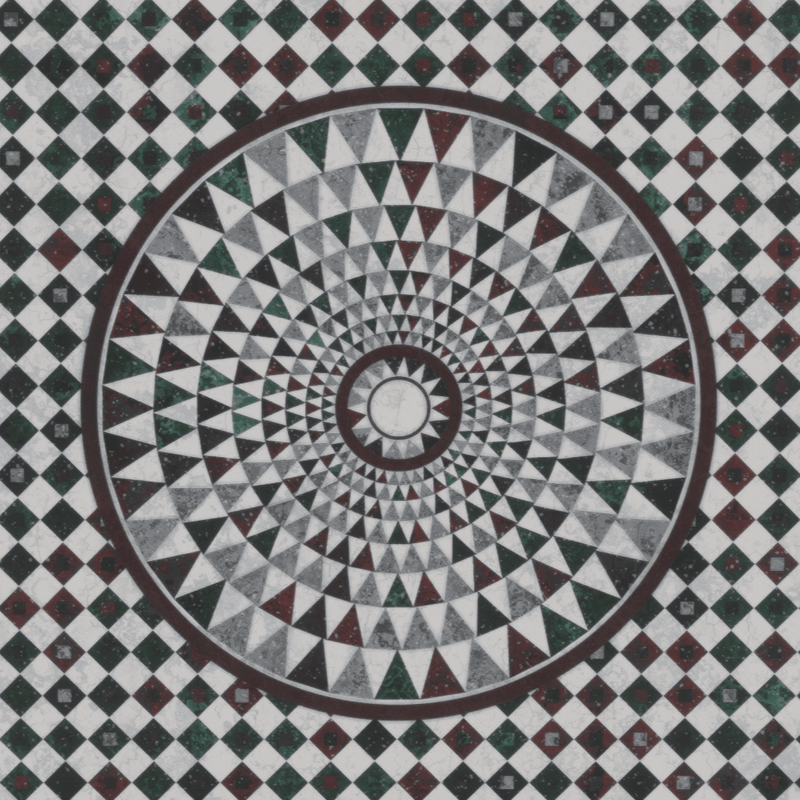 Italian Mosaic Floor /Colored