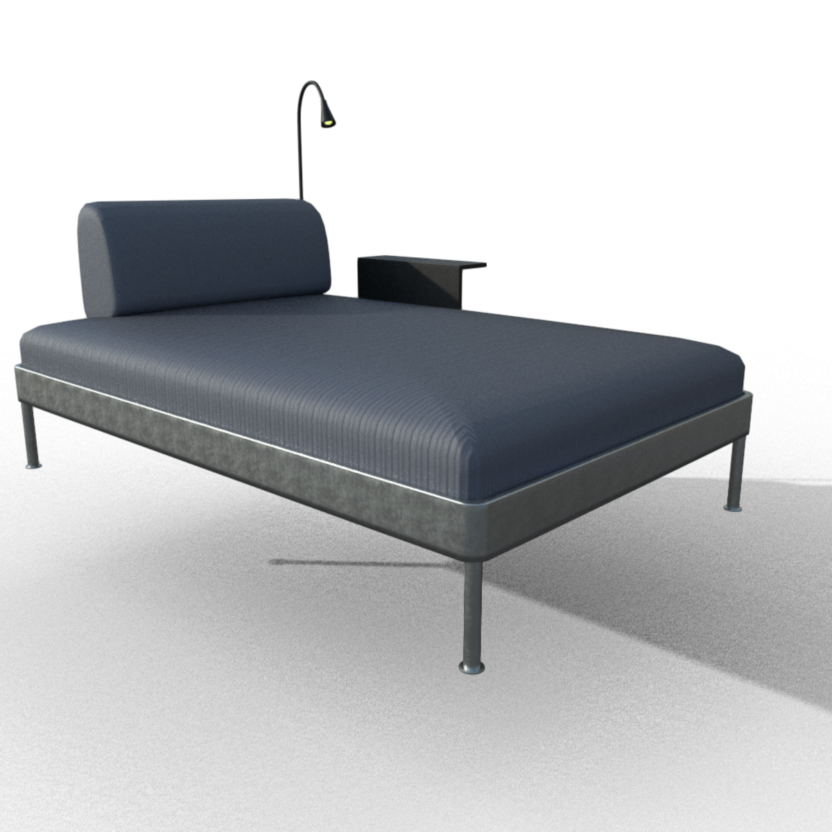 DELAKTIG Chaise w/ Table + Lamp