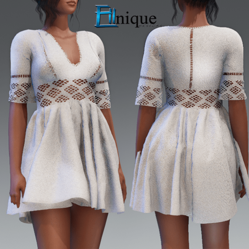 Daisy White Lace Dress