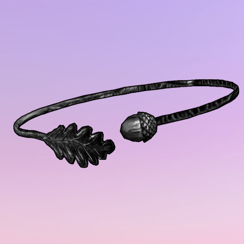 Acorn choker black