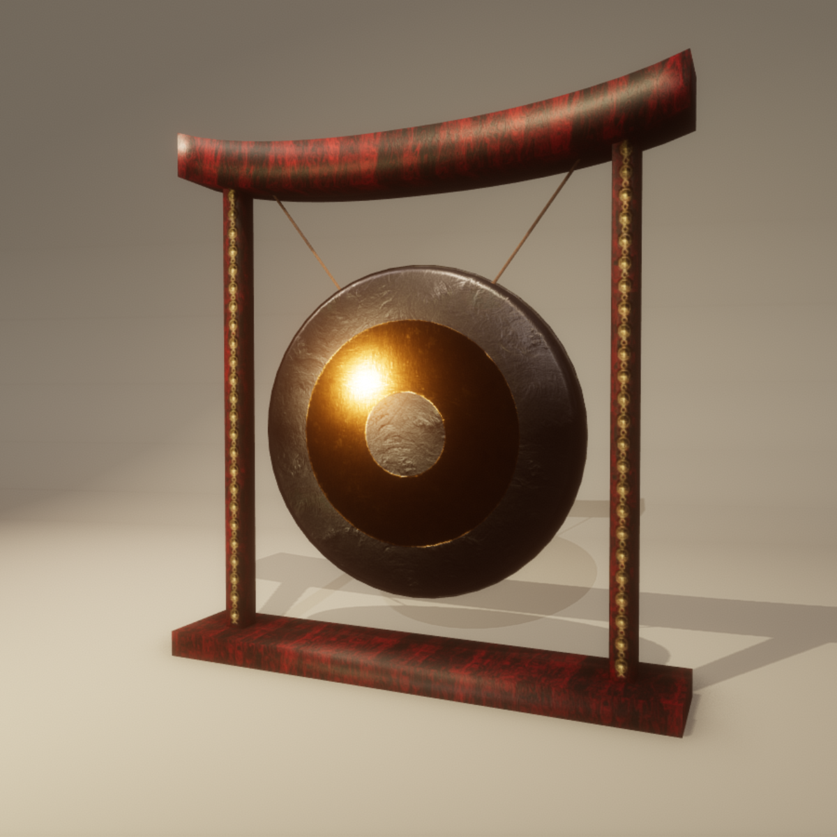 Gong animated, with sound