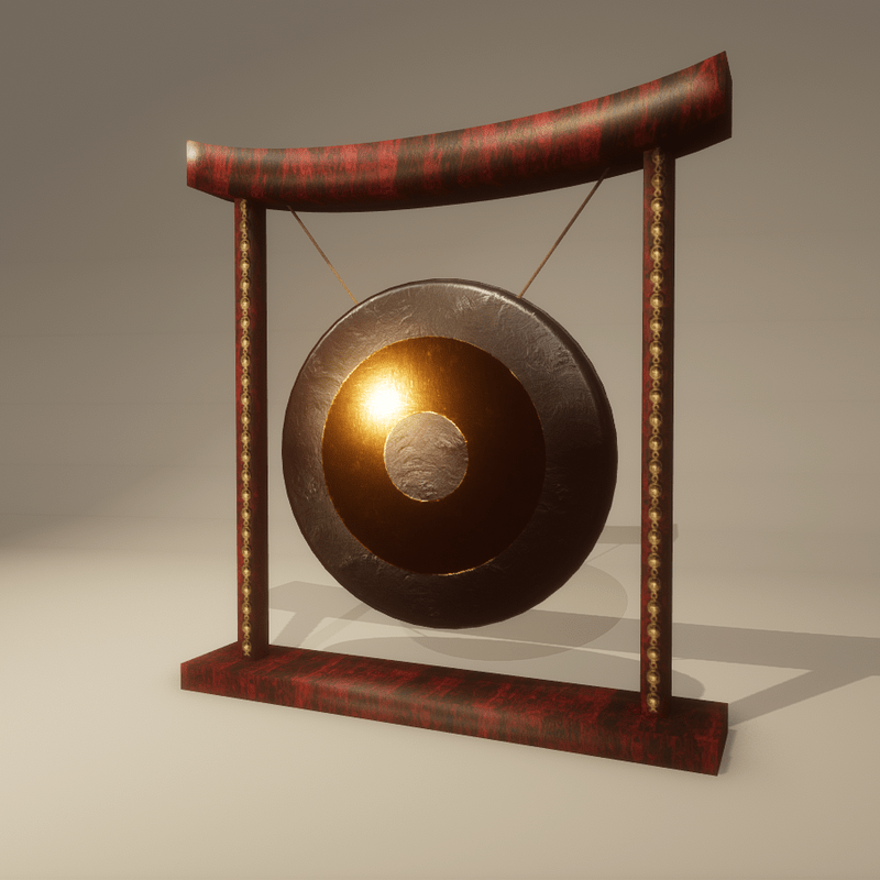Gong animated, with sound