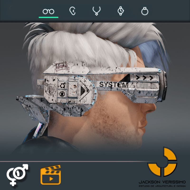 Mnemonic Vr Glasses -Polar Grunge