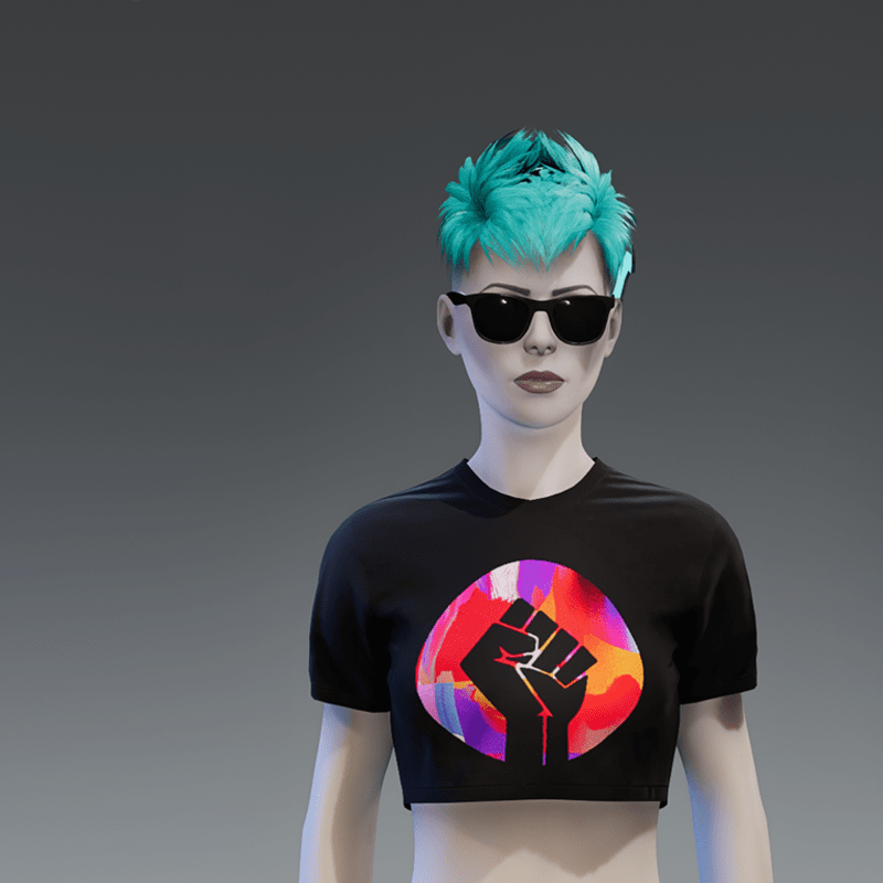 Power To The People LOST HORIZON Crop Top