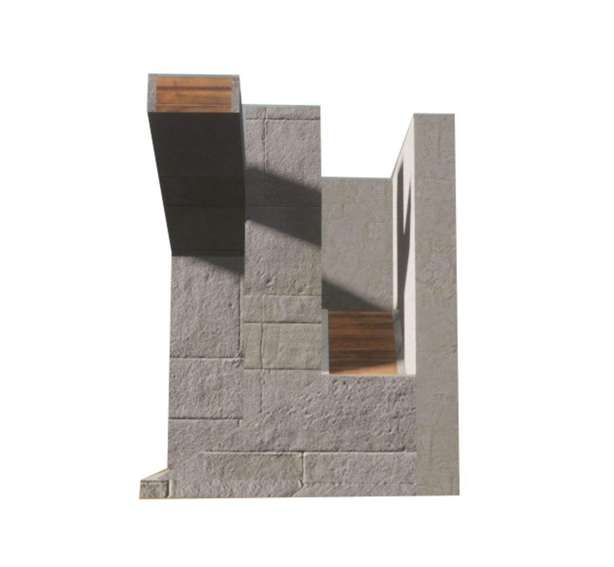 Basic Castle Tower A Stairs White NtBG