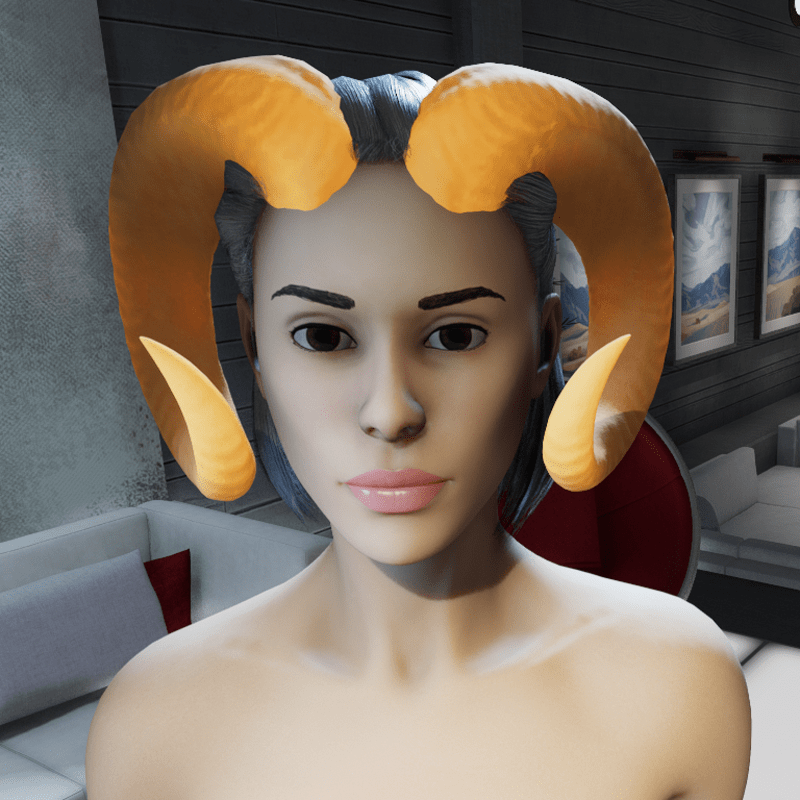 Spirit Of The Ram (Horns) - Orange