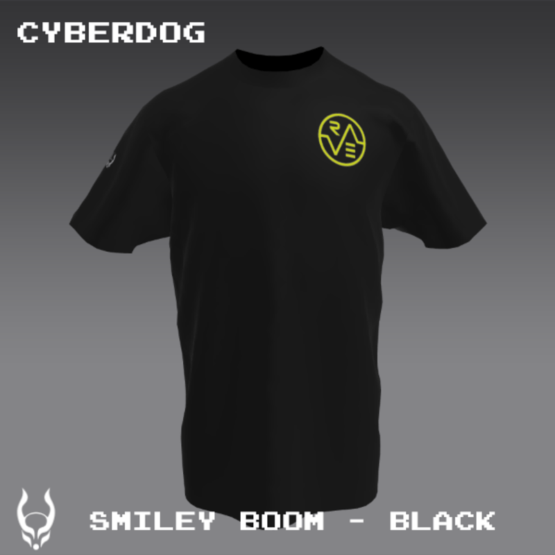 SMILEY BOOM T-SHIRT BLACK