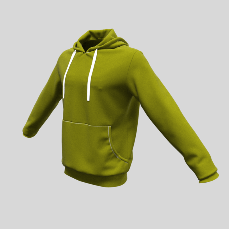 hoody male olive