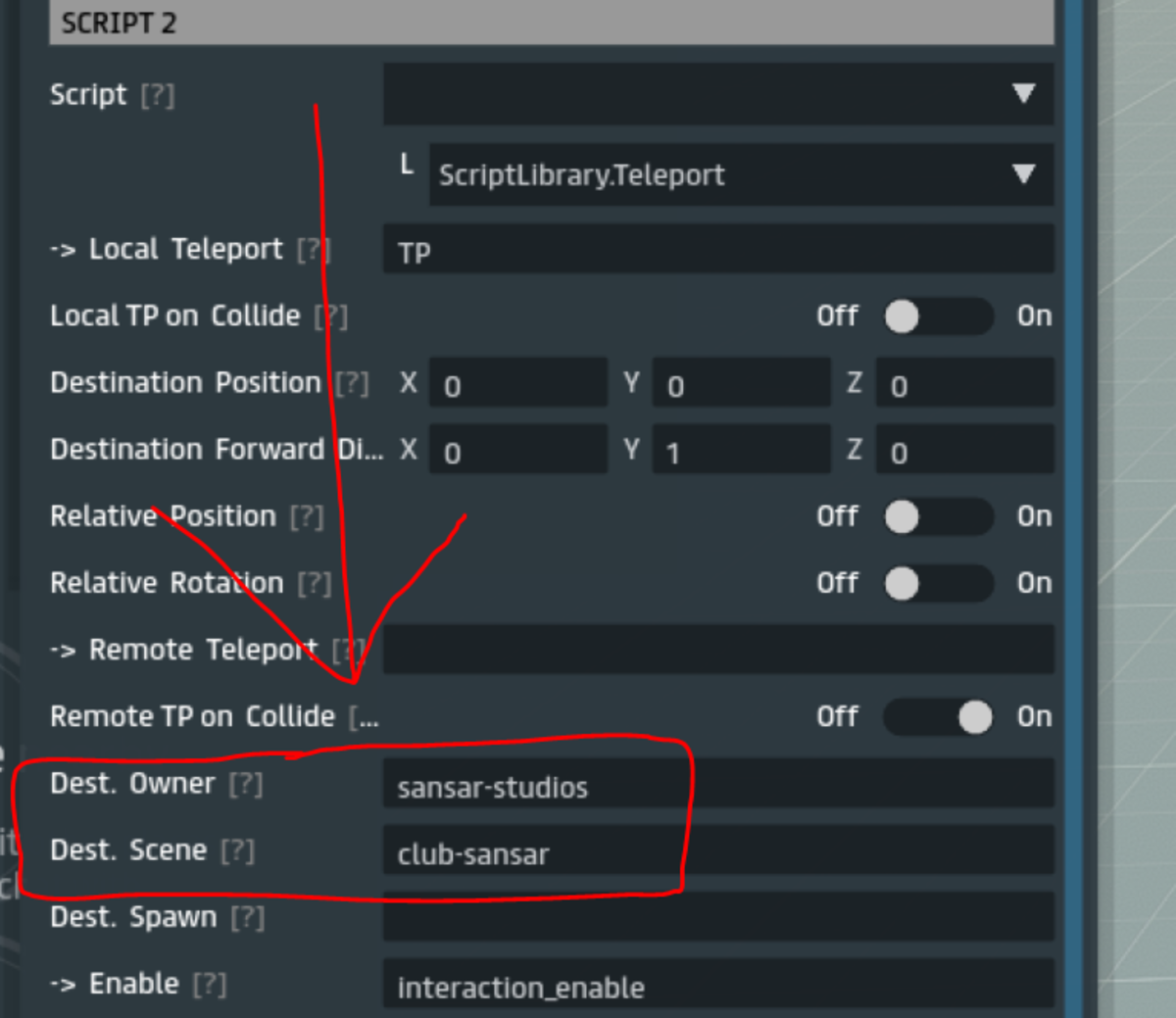 Teleporter Trigger Volume