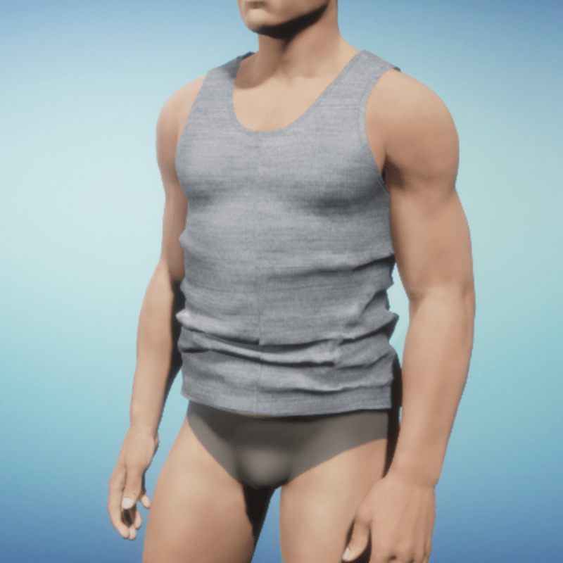 Grey shirt with flecks / for men